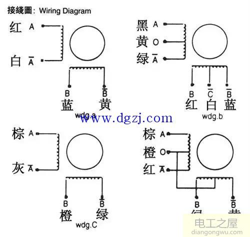 步进电机接线图_两相步进电机接线图_四线步进电机接线图