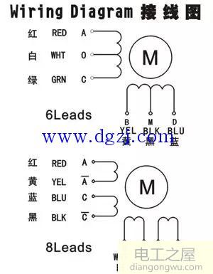 步进电机接线图_两相步进电机接线图_四线步进电机接线图