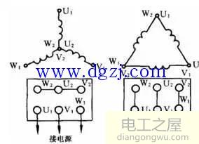 电动机三角形接法和星形接法区别图解